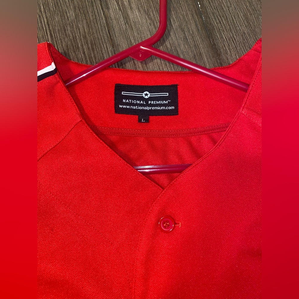 Snap On Tools Baseball Jersey Red Men's Size L Vintage Collectible - Picture 3 of 6